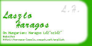 laszlo haragos business card